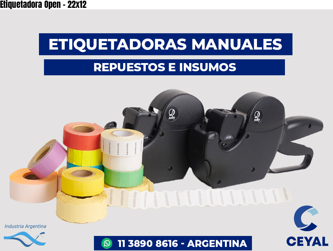 Etiquetadora Open - 22x12