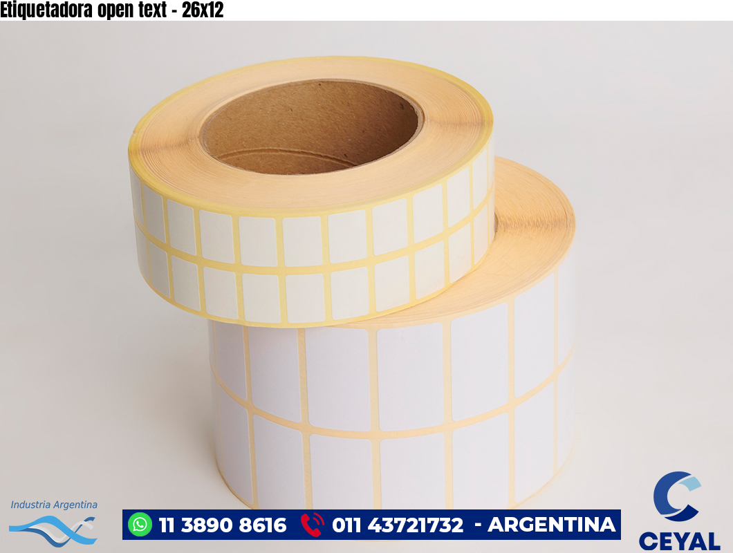 Etiquetadora open text - 26x12
