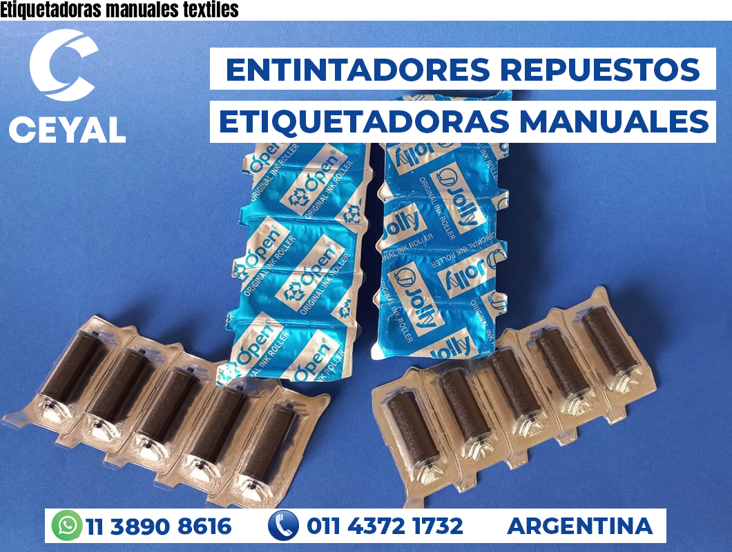 Etiquetadoras manuales textiles