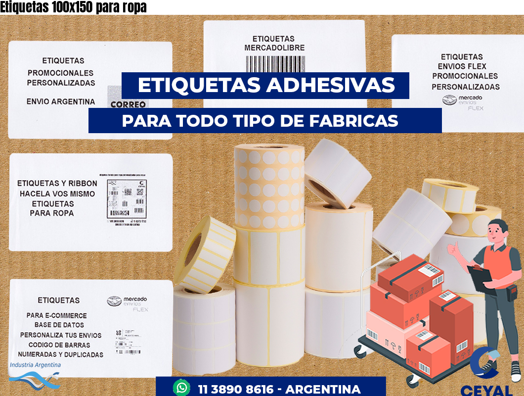 Etiquetas 100x150 para ropa