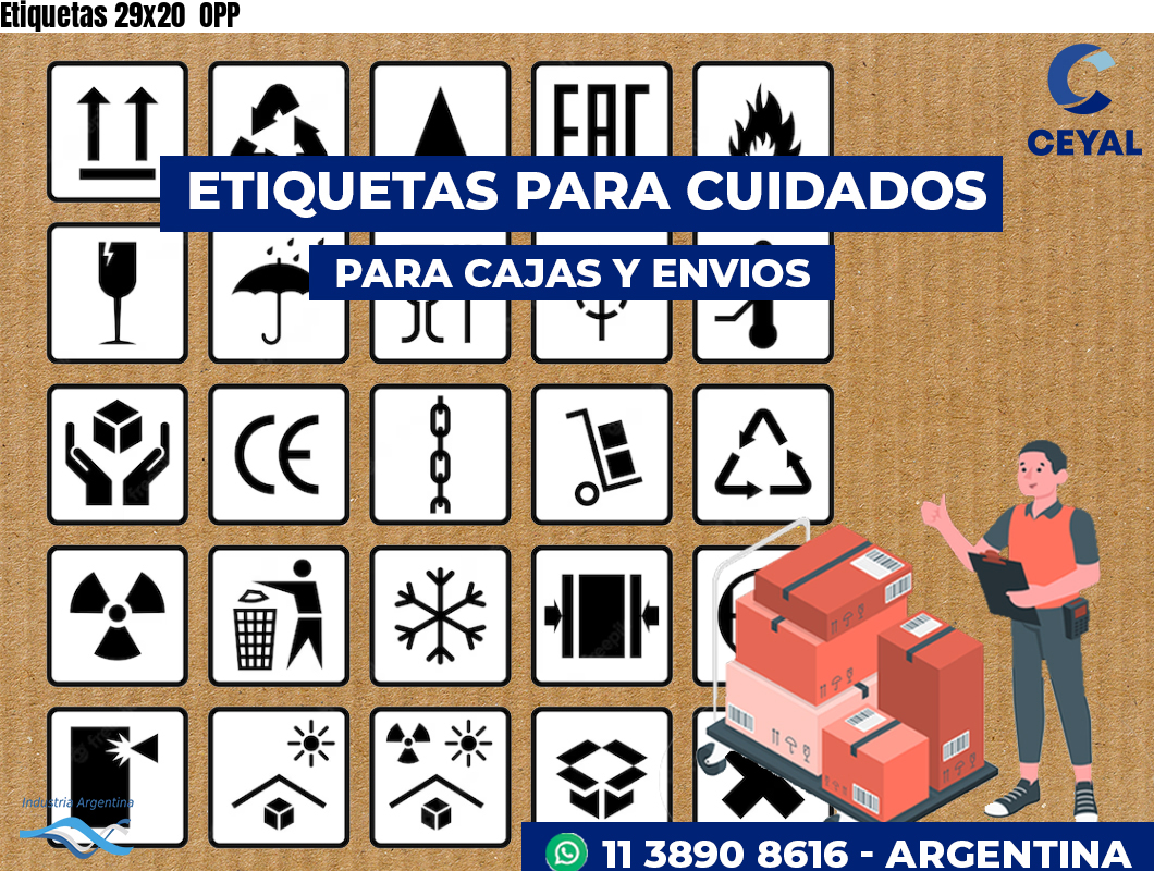 Etiquetas 29x20  OPP