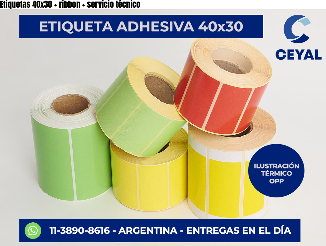 Etiquetas 40×30   ribbon   servicio técnico
