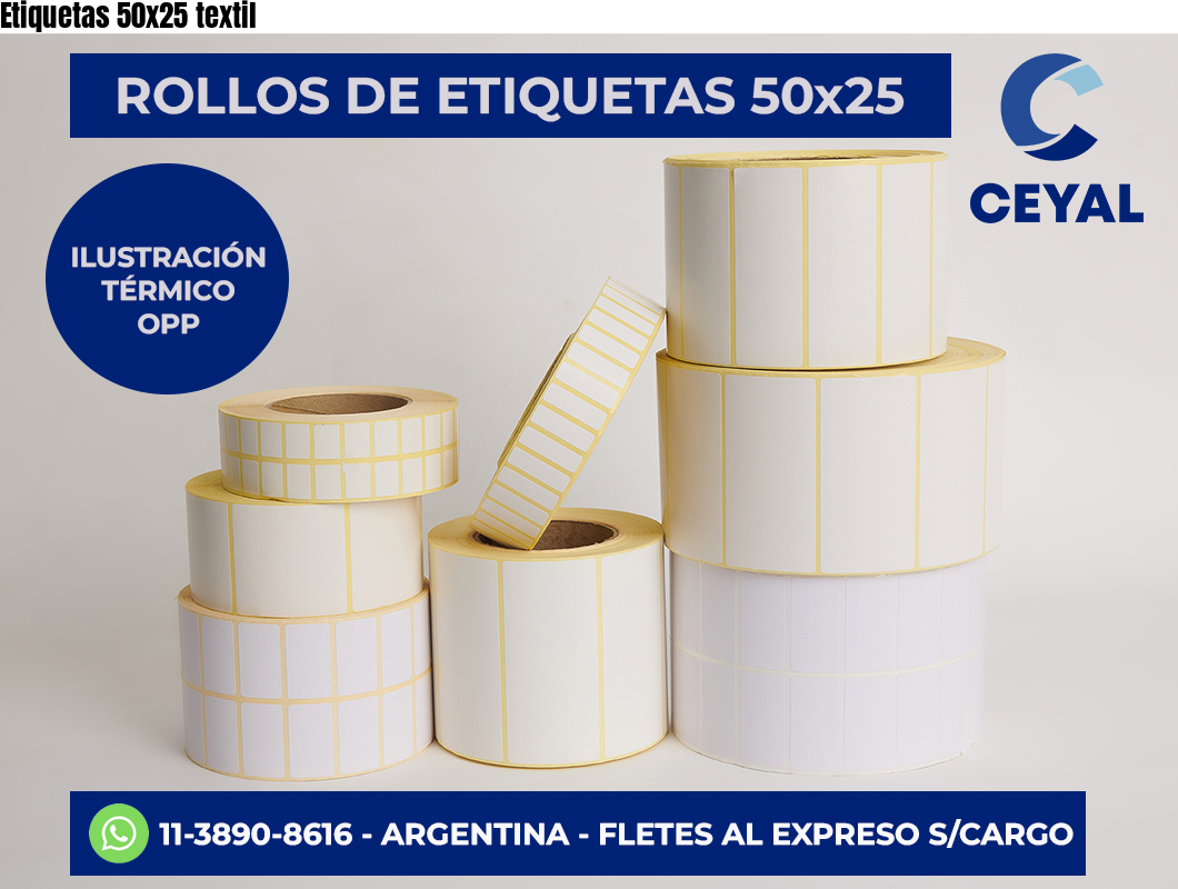 Etiquetas 50×25 textil