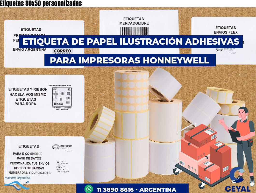 Etiquetas 80x50 personalizadas