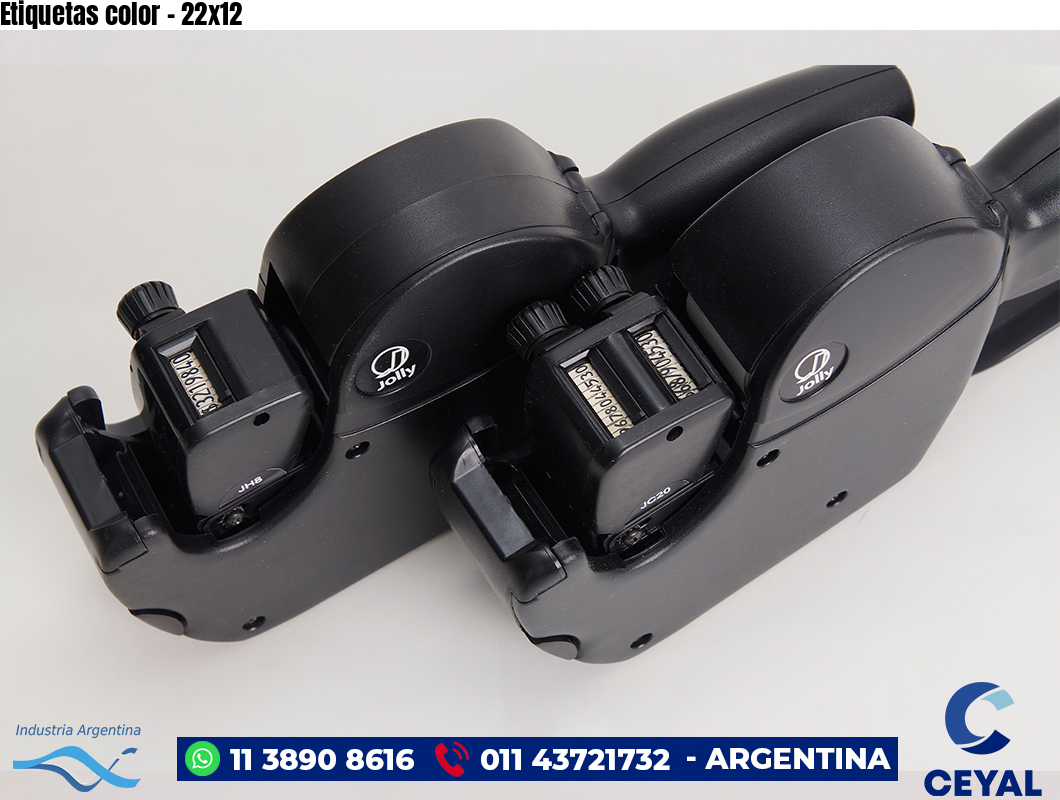 Etiquetas color – 22×12
