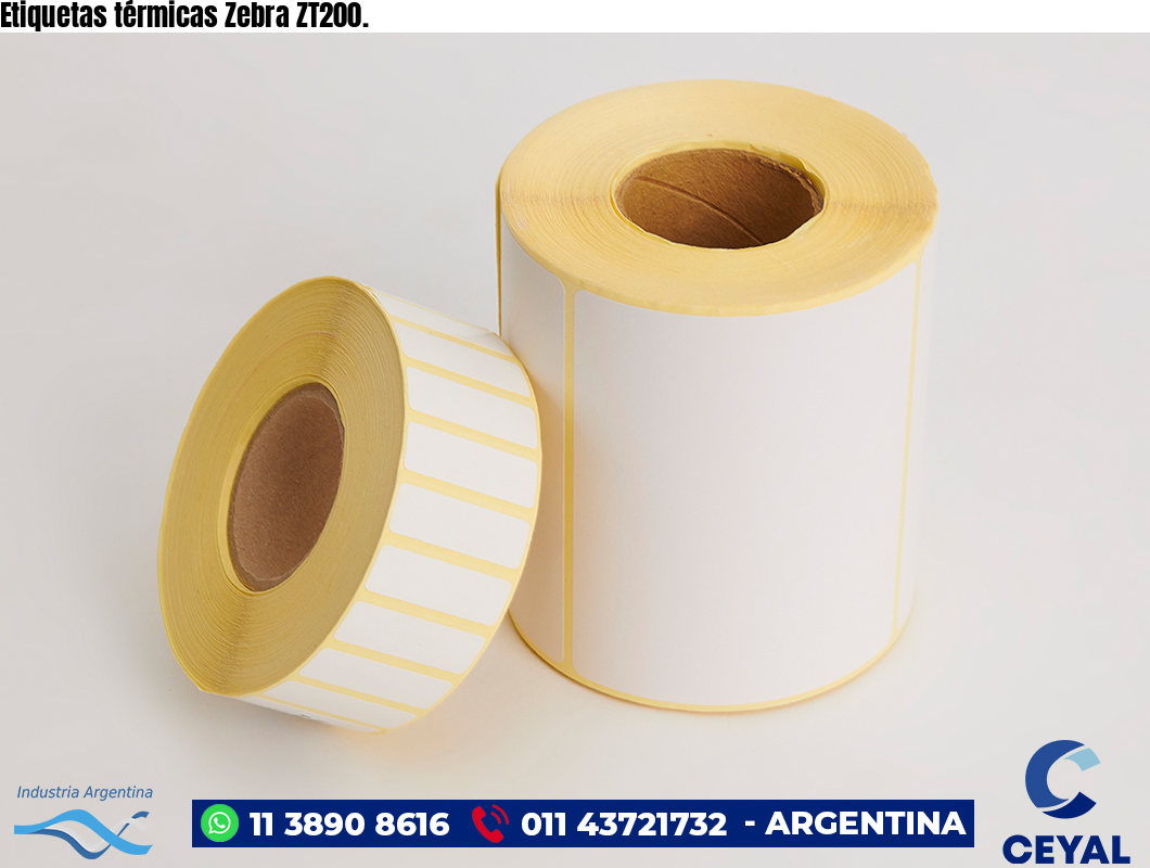 Etiquetas térmicas Zebra ZT200.