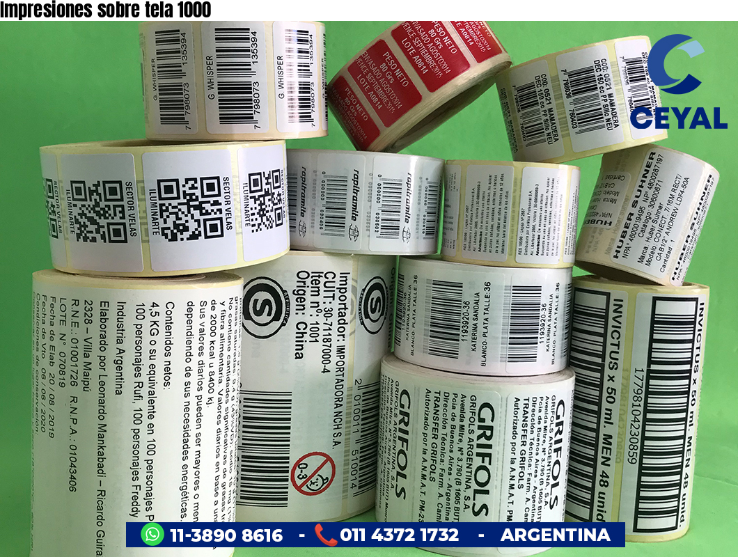 Impresiones sobre tela 1000