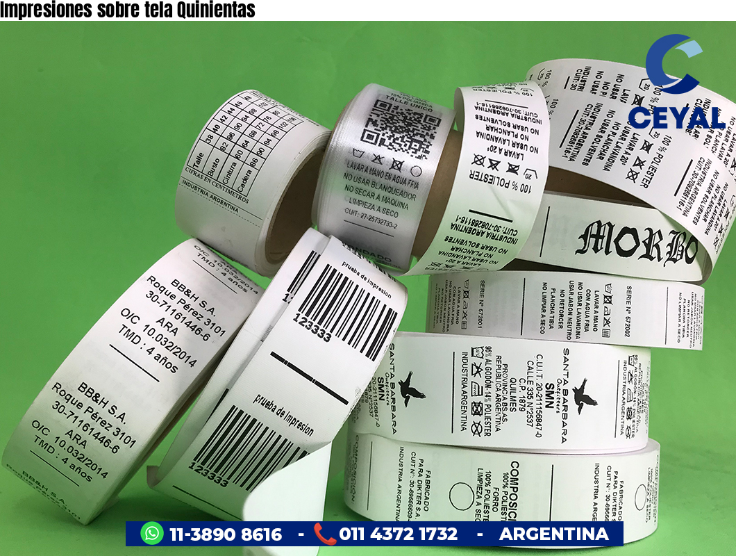 Impresiones sobre tela Quinientas