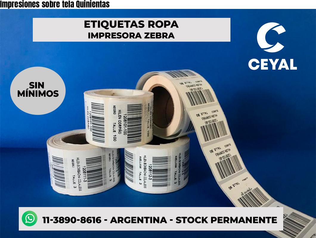 Impresiones sobre tela Quinientas