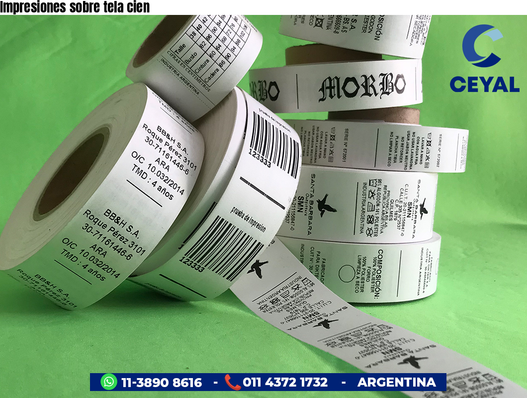 Impresiones sobre tela cien