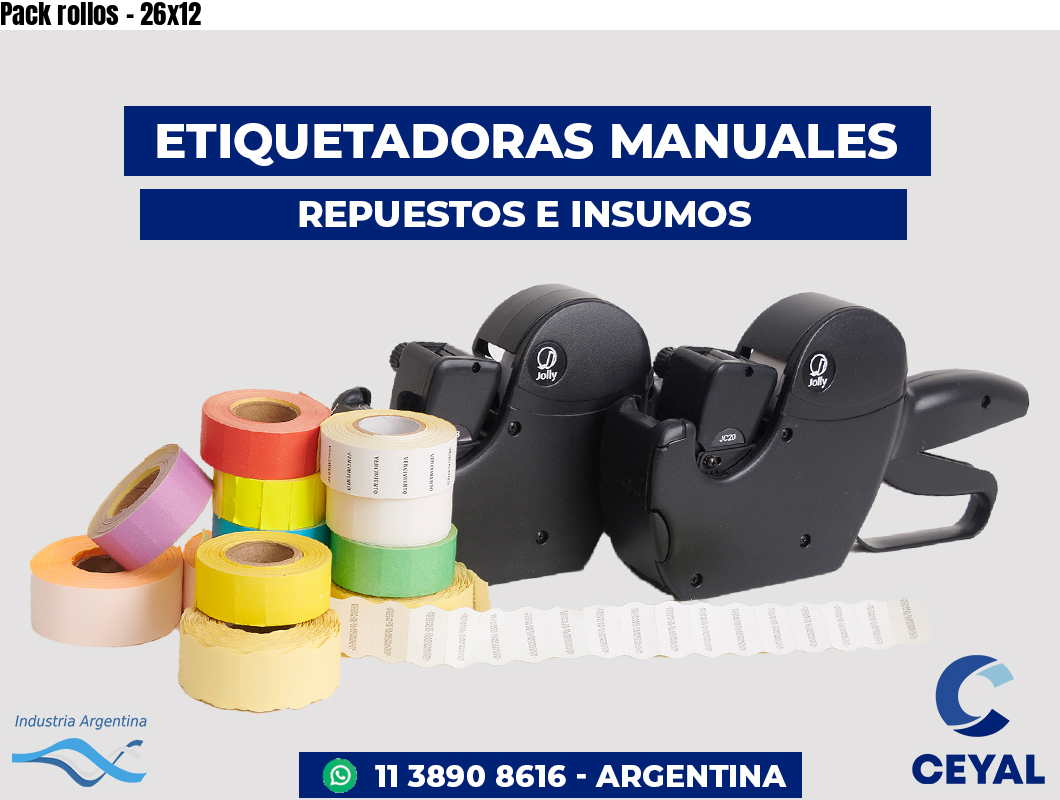 Pack rollos - 26x12