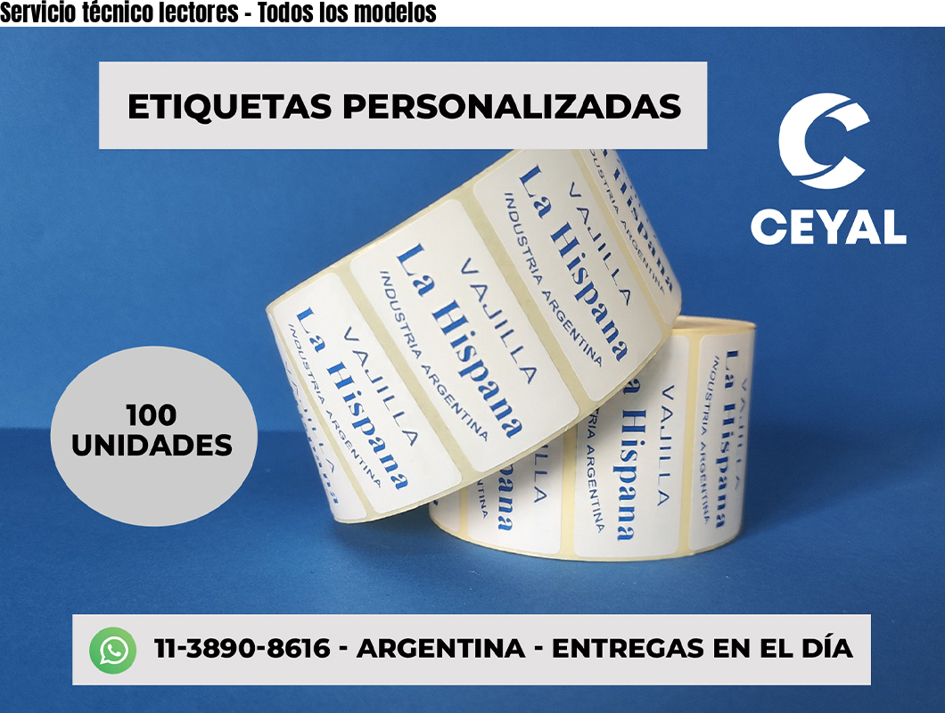 Servicio técnico lectores - Todos los modelos