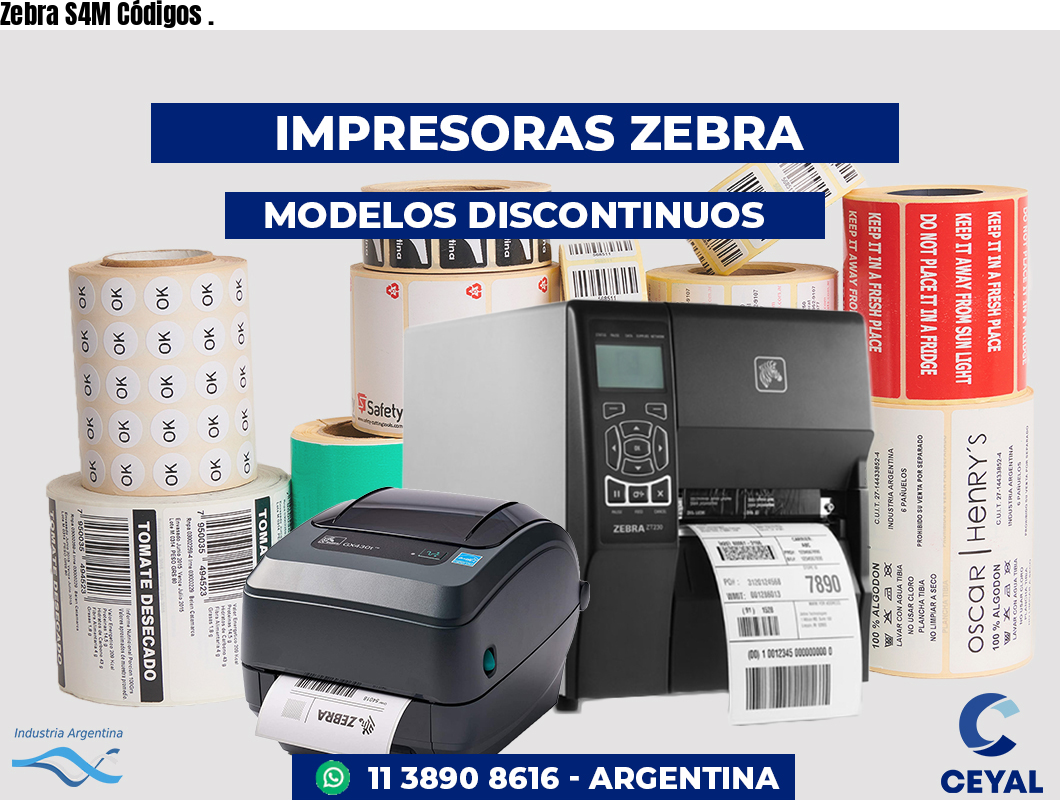 Zebra S4M Códigos .