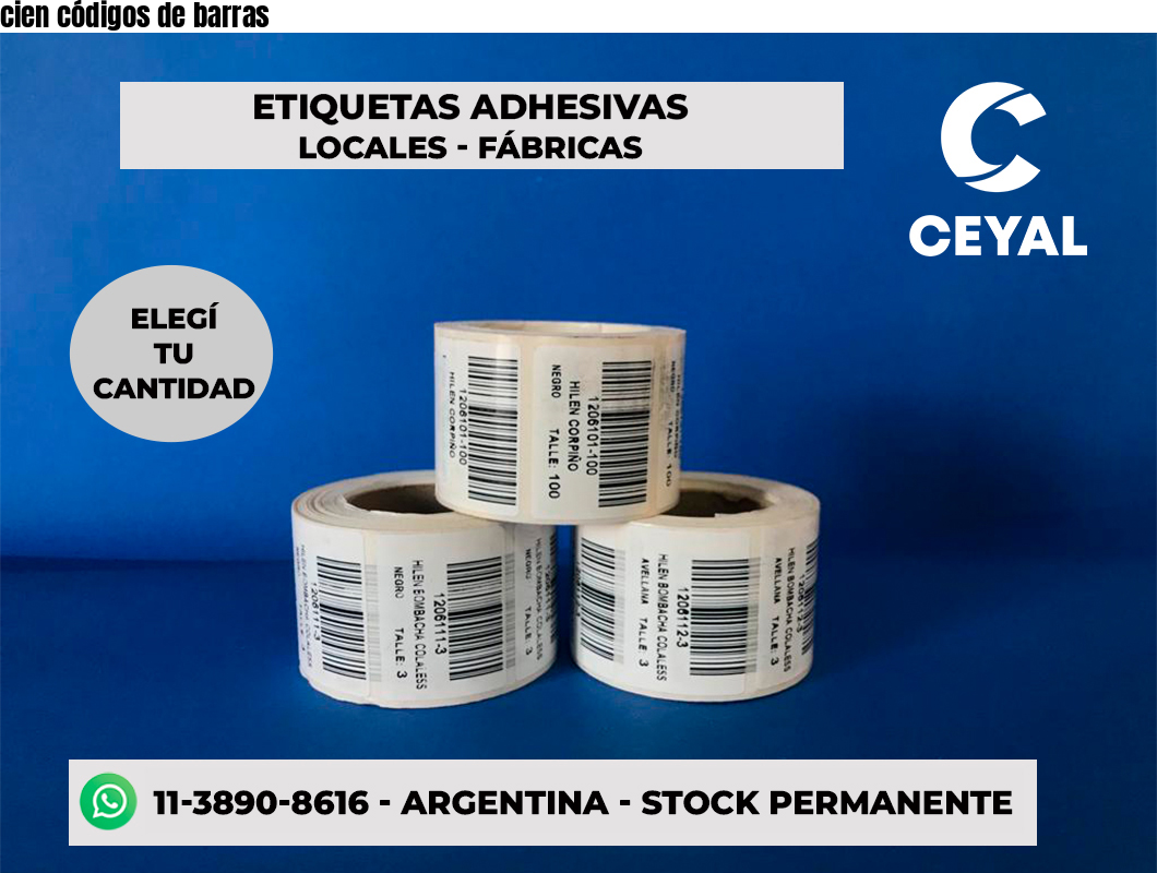 cien códigos de barras