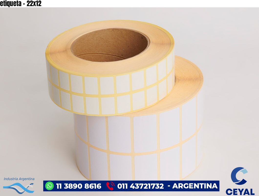 etiqueta - 22x12