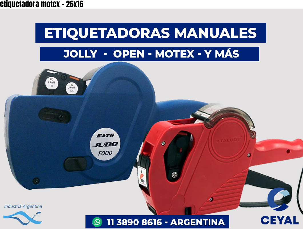 etiquetadora motex - 26x16