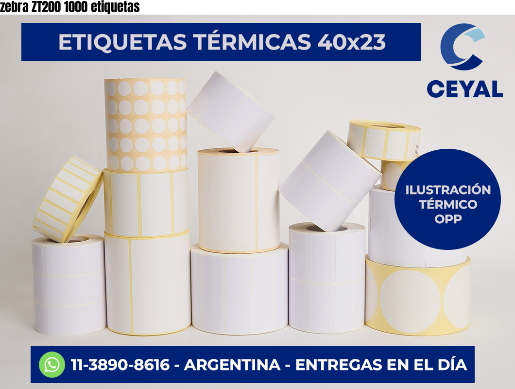 zebra ZT200 1000 etiquetas
