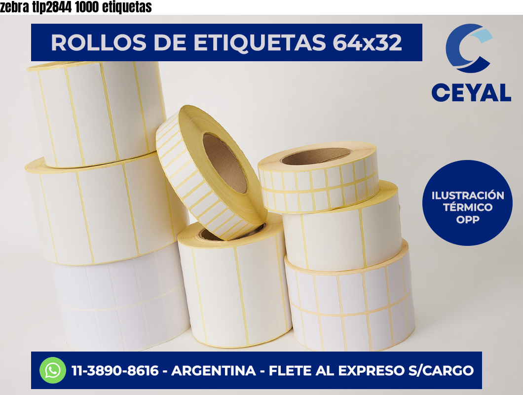 zebra tlp2844 1000 etiquetas