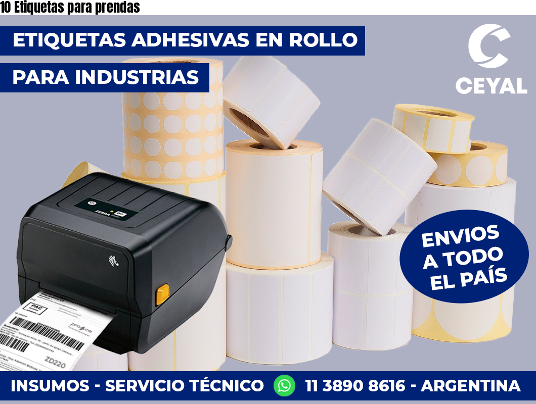 10 Etiquetas para prendas