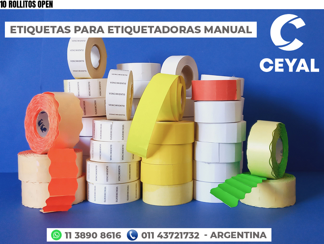 10 ROLLITOS OPEN