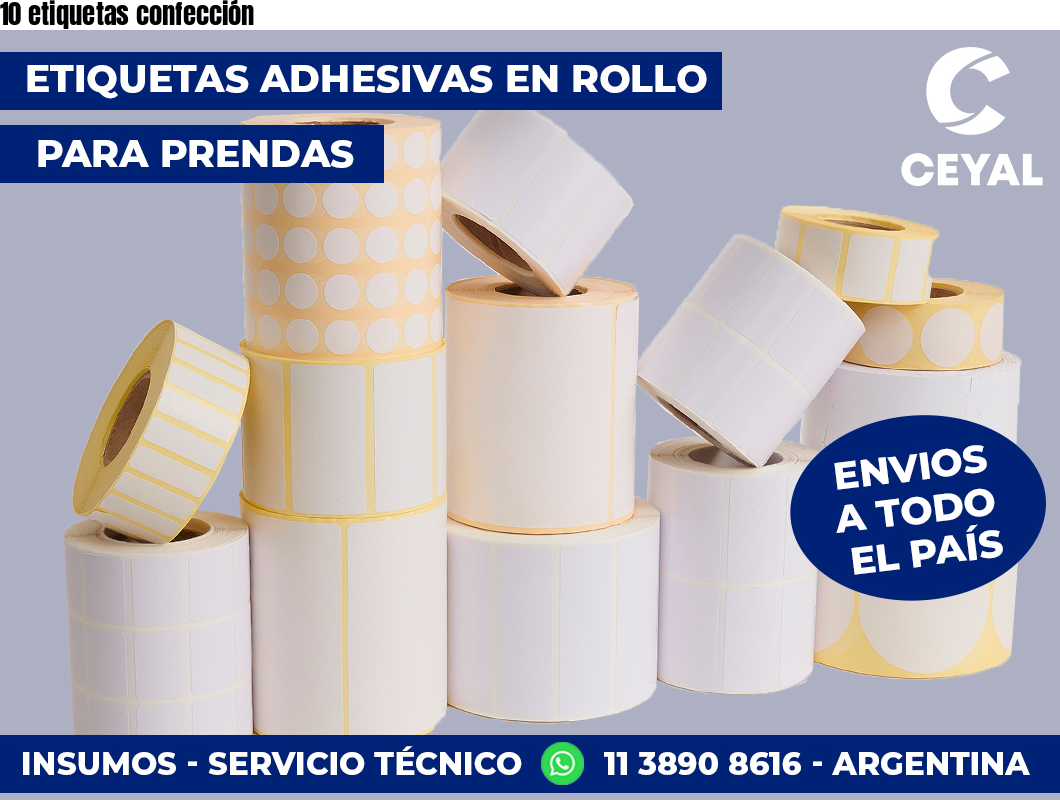 10 etiquetas confección