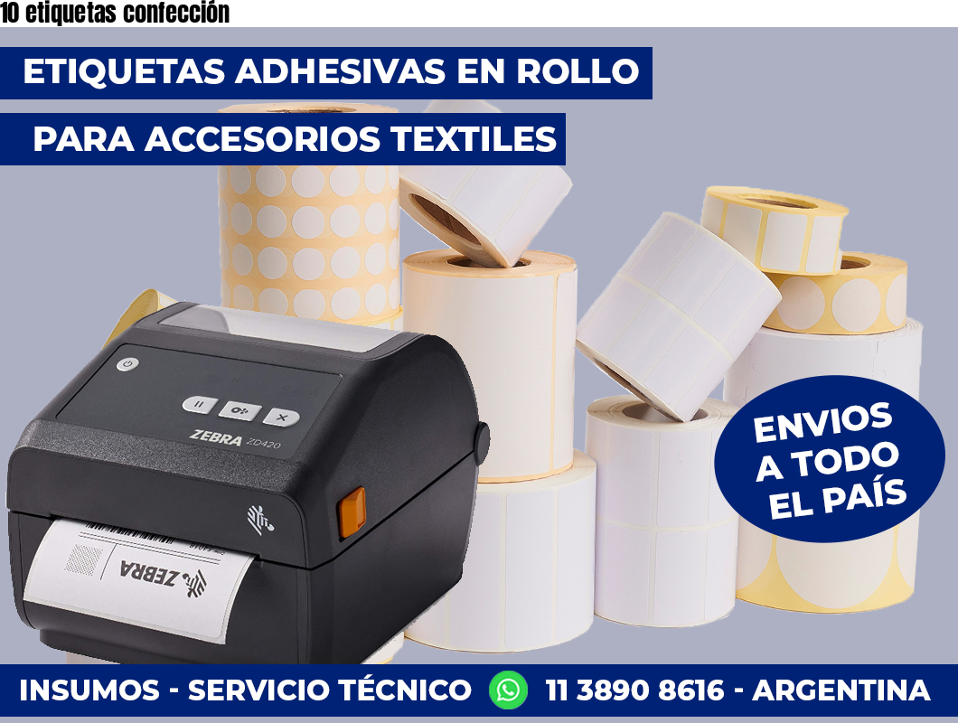 10 etiquetas confección