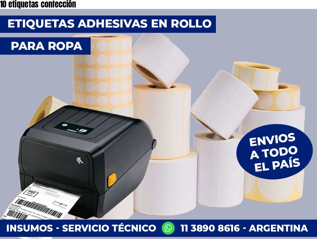10 etiquetas confección