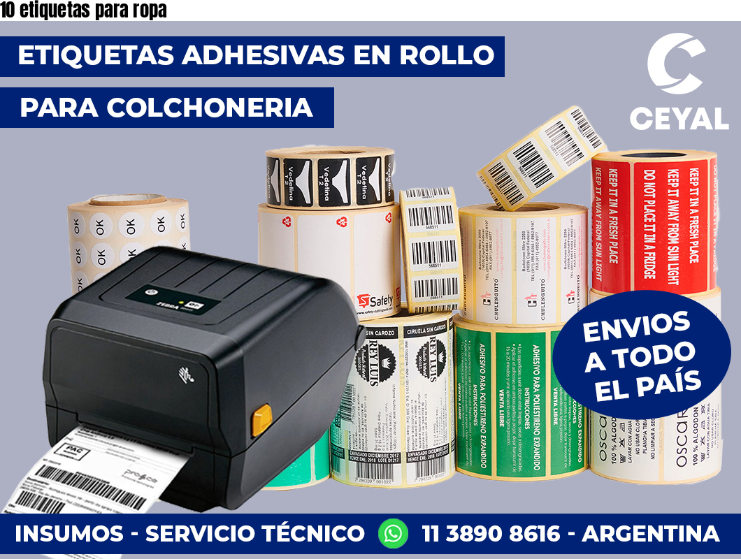 10 etiquetas para ropa