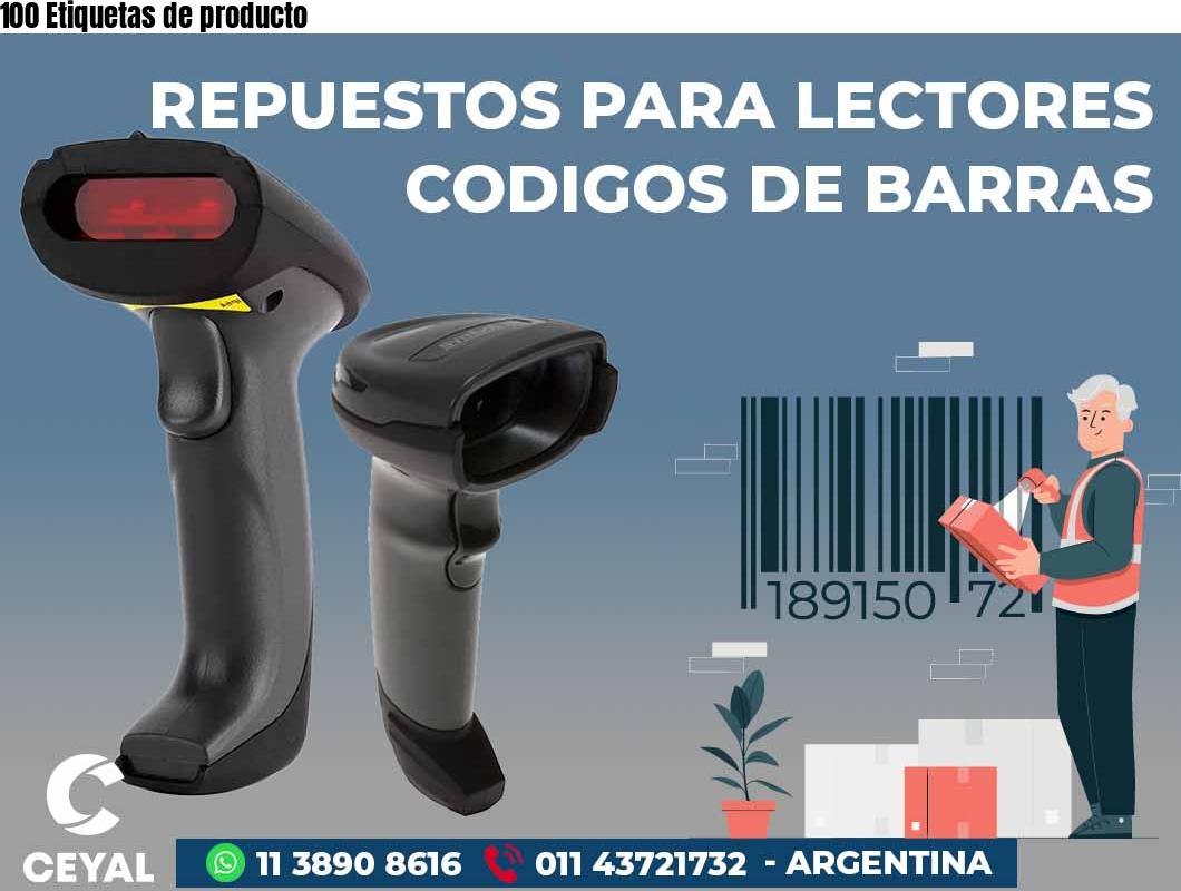 100 Etiquetas de producto