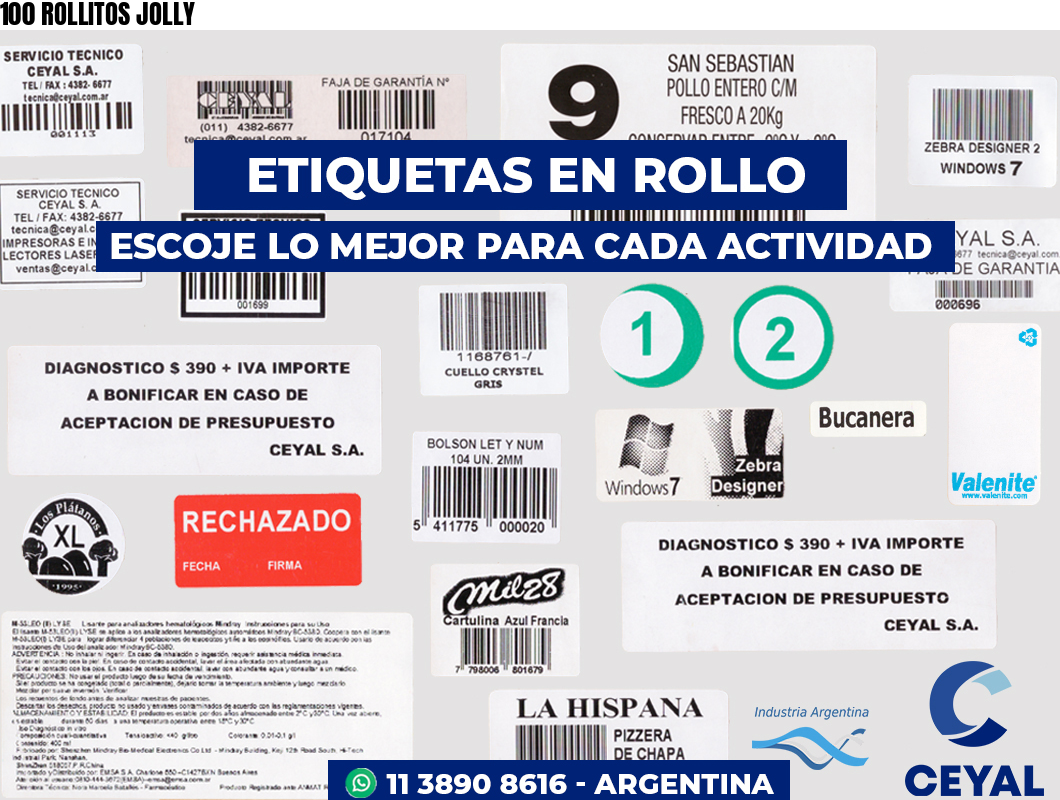 100 ROLLITOS JOLLY