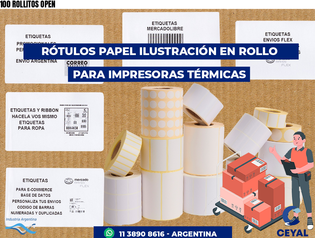 100 ROLLITOS OPEN