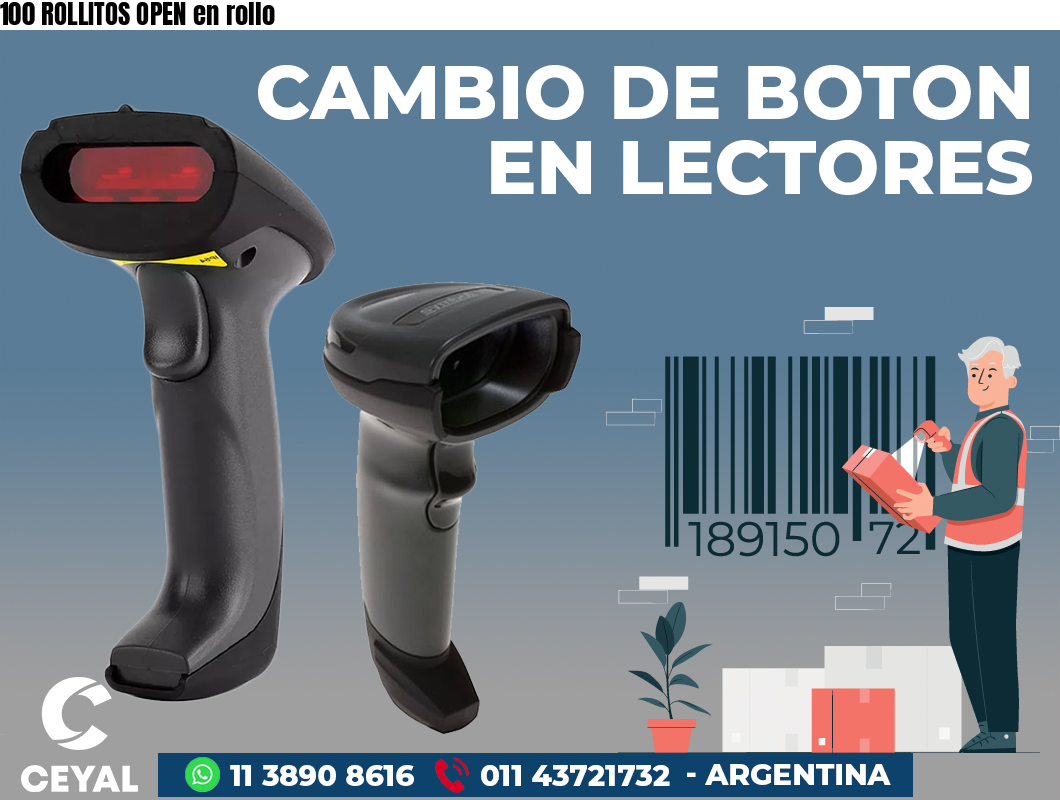 100 ROLLITOS OPEN en rollo