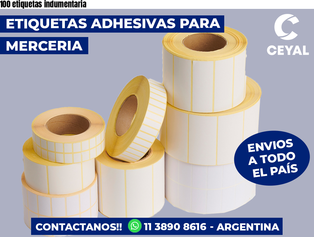100 etiquetas indumentaria