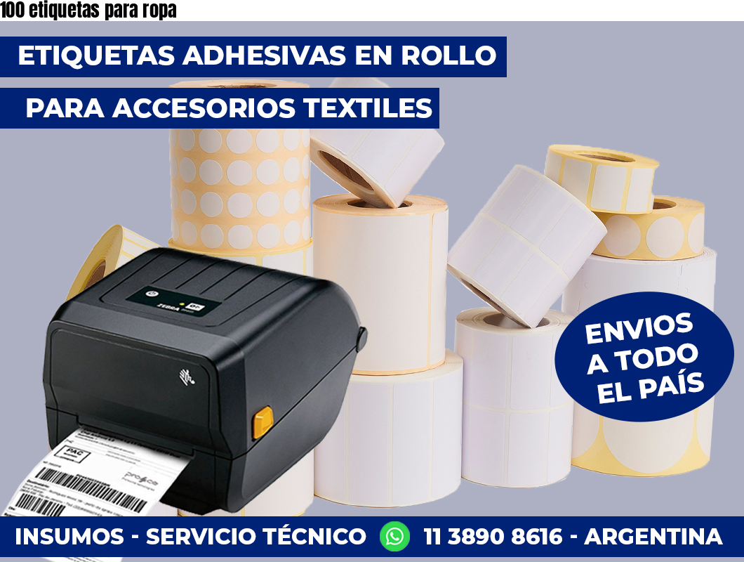 100 etiquetas para ropa