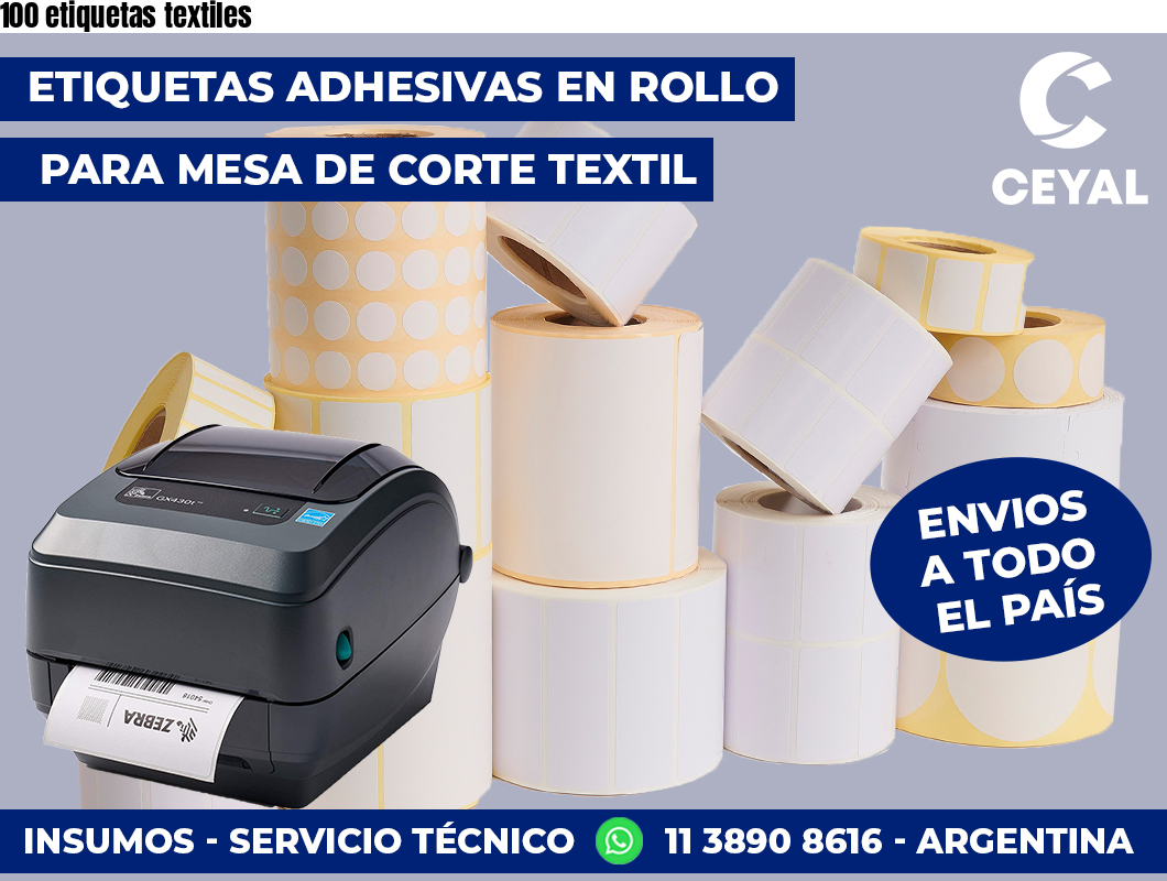 100 etiquetas textiles