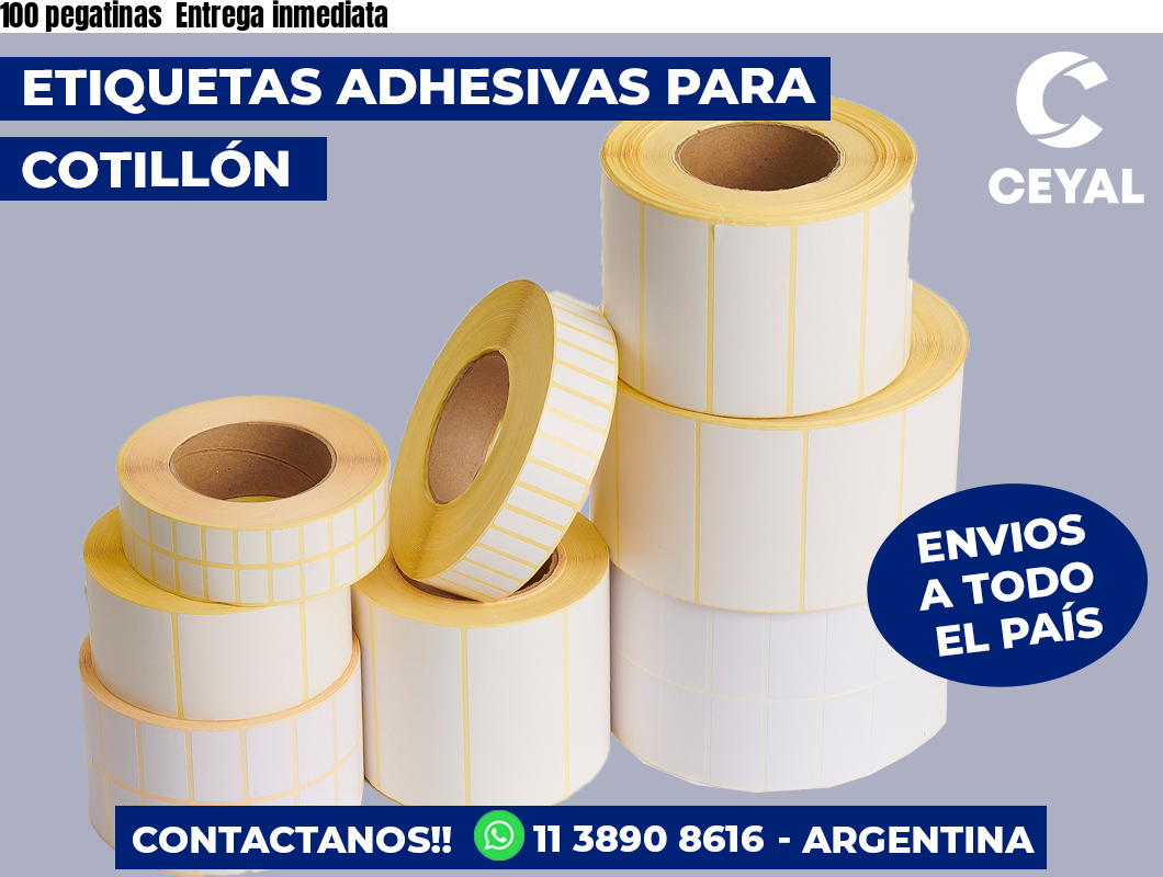 100 pegatinas  Entrega inmediata