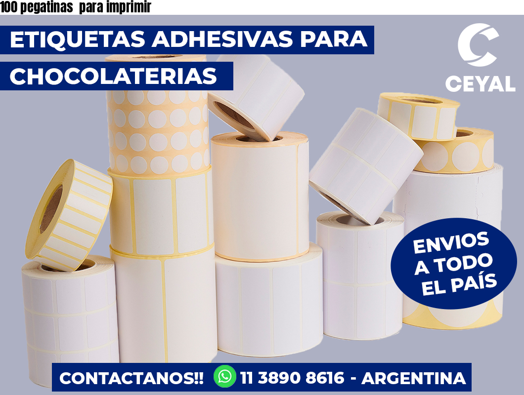 100 pegatinas  para imprimir