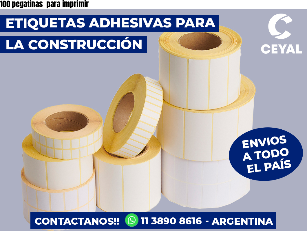 100 pegatinas  para imprimir