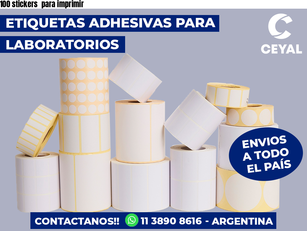 100 stickers  para imprimir