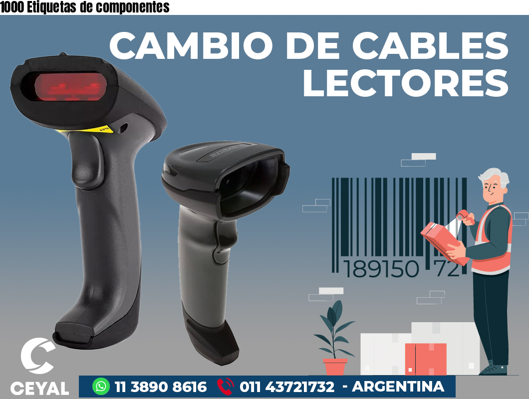 1000 Etiquetas de componentes
