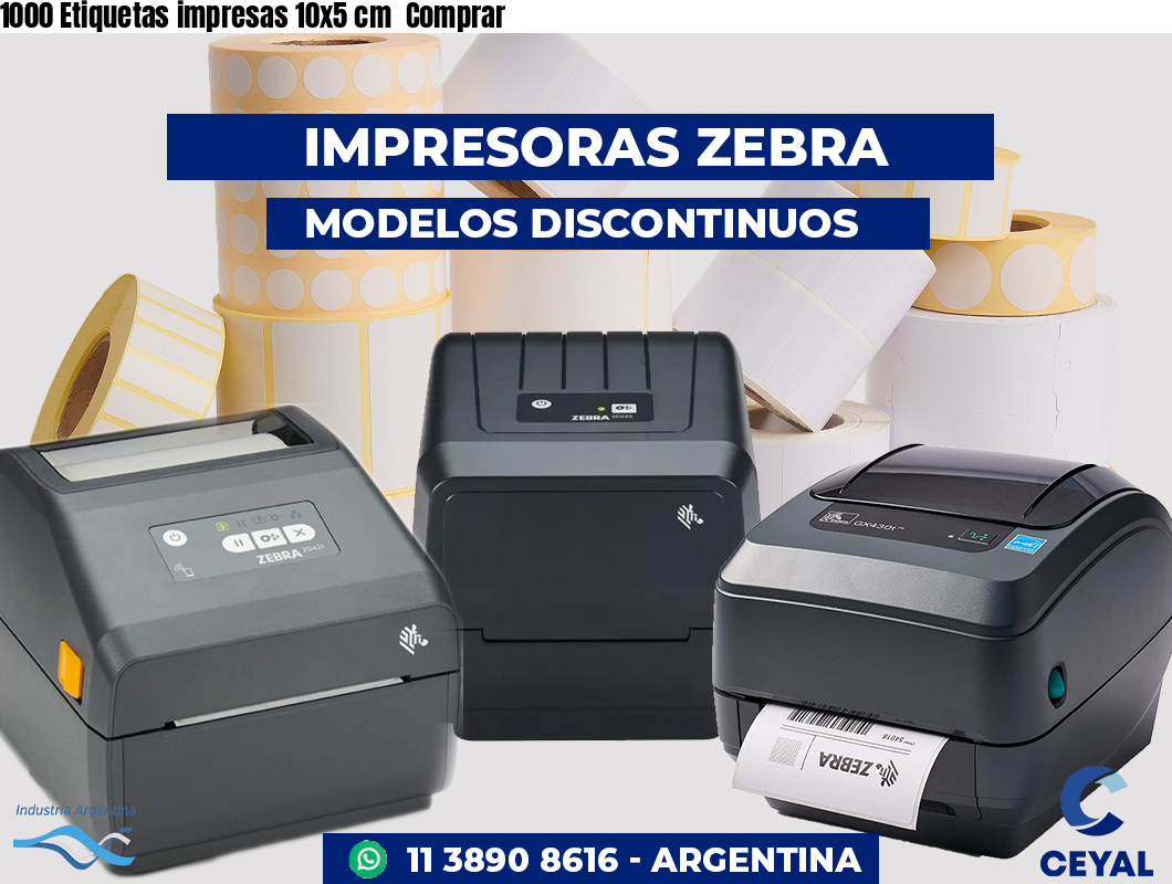 1000 Etiquetas impresas 10x5 cm  Comprar