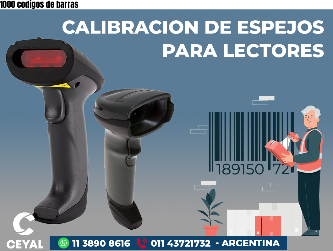 1000 codigos de barras