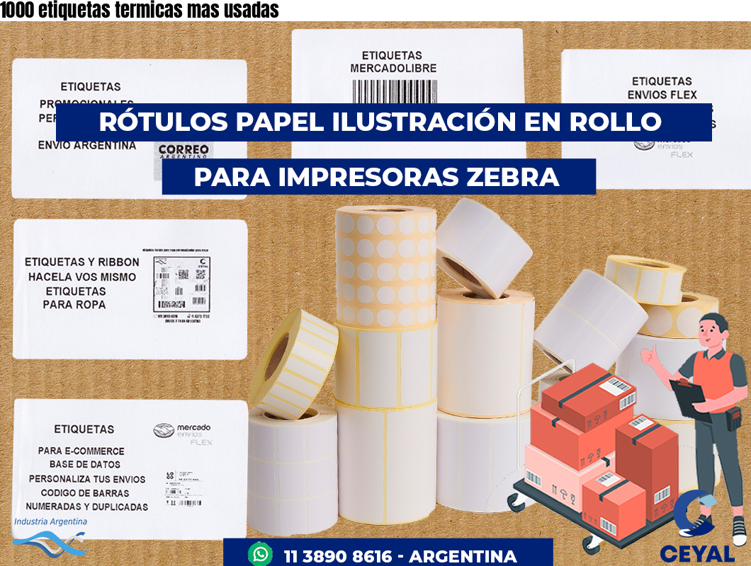 1000 etiquetas termicas mas usadas