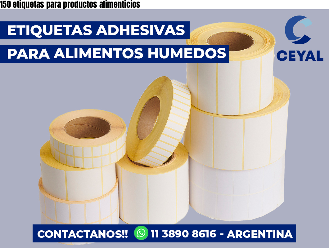 150 etiquetas para productos alimenticios