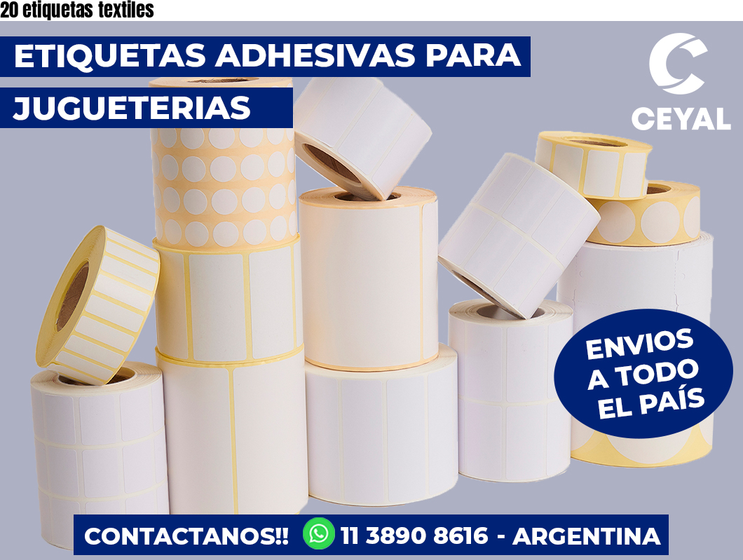 20 etiquetas textiles