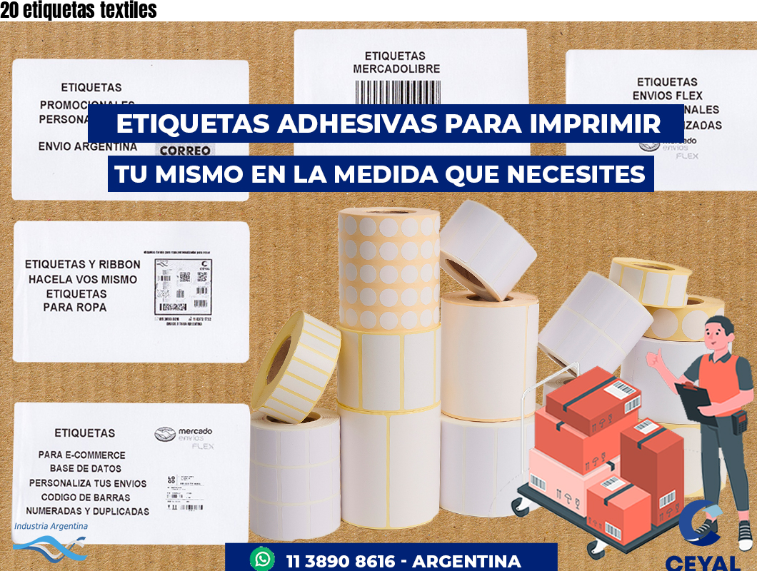 20 etiquetas textiles