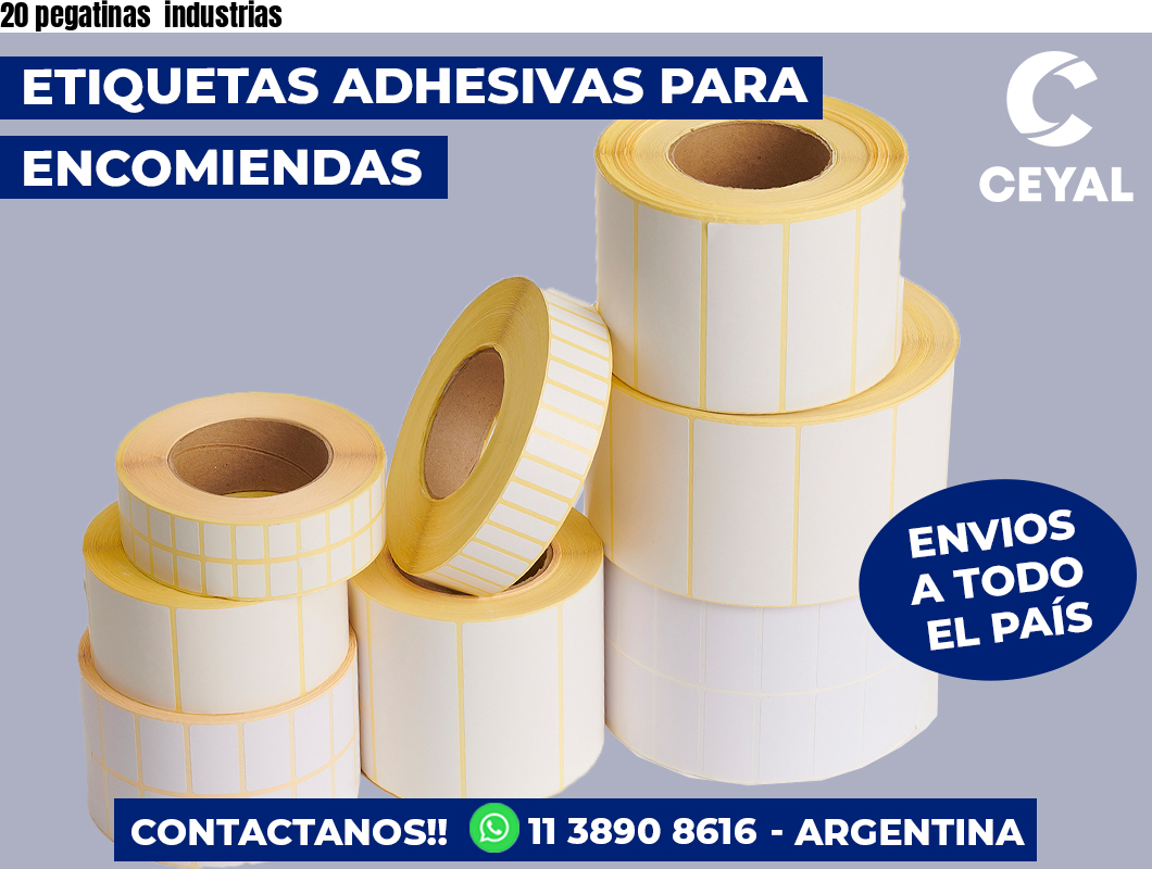 20 pegatinas  industrias