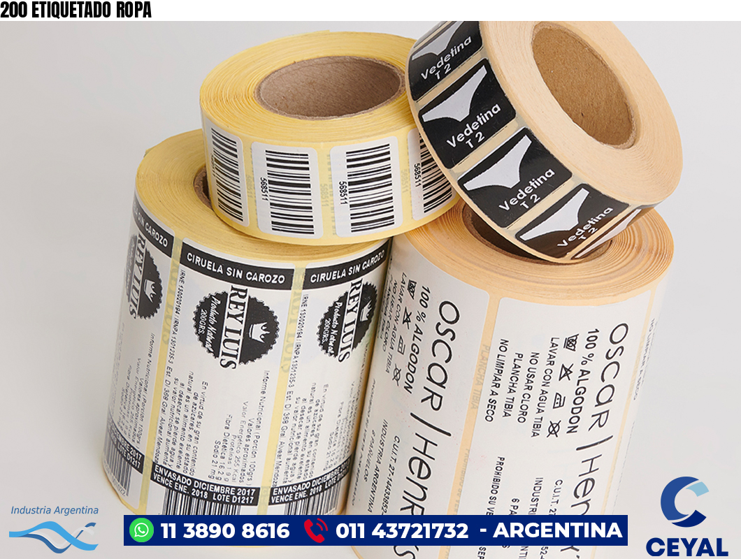 200 ETIQUETADO ROPA