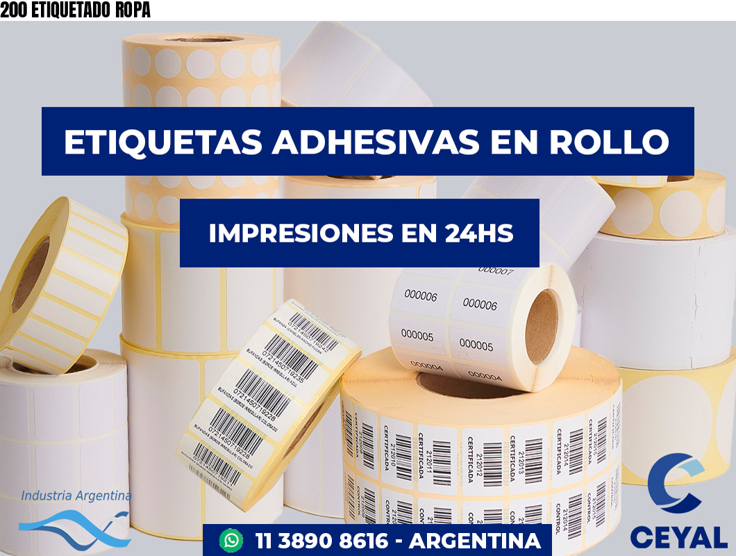 200 ETIQUETADO ROPA