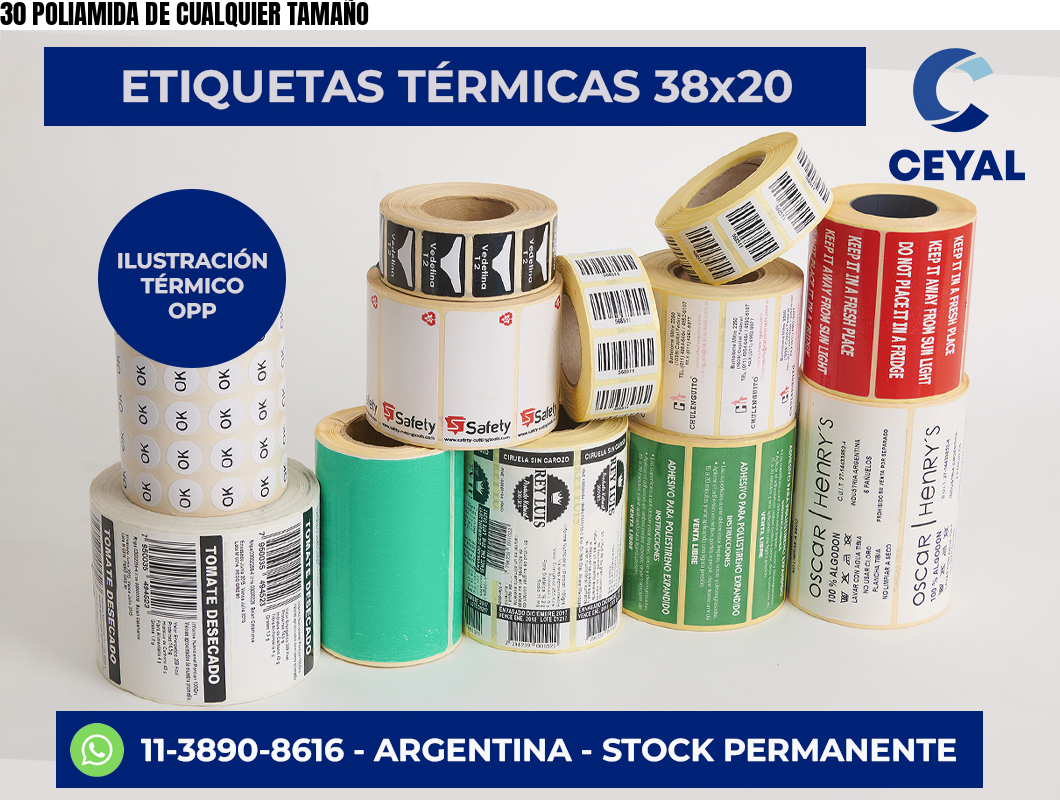 30 POLIAMIDA DE CUALQUIER TAMAÑO